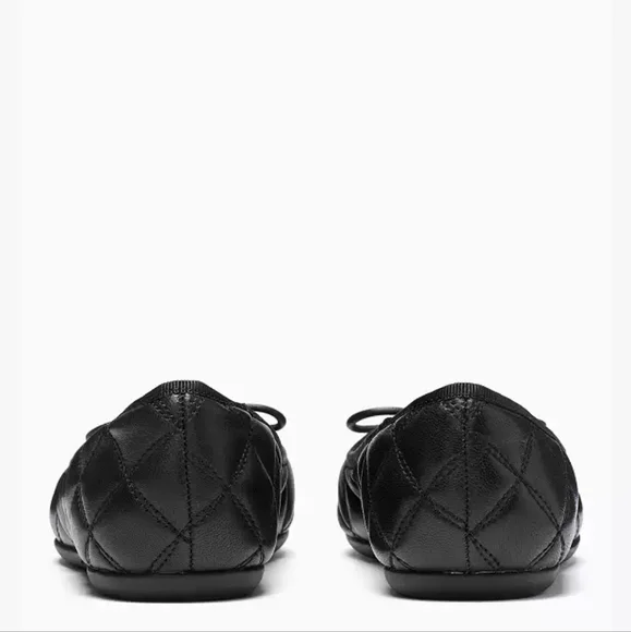 Kate Spade Black Leather Quilted Flats - Picture 5 of 13
